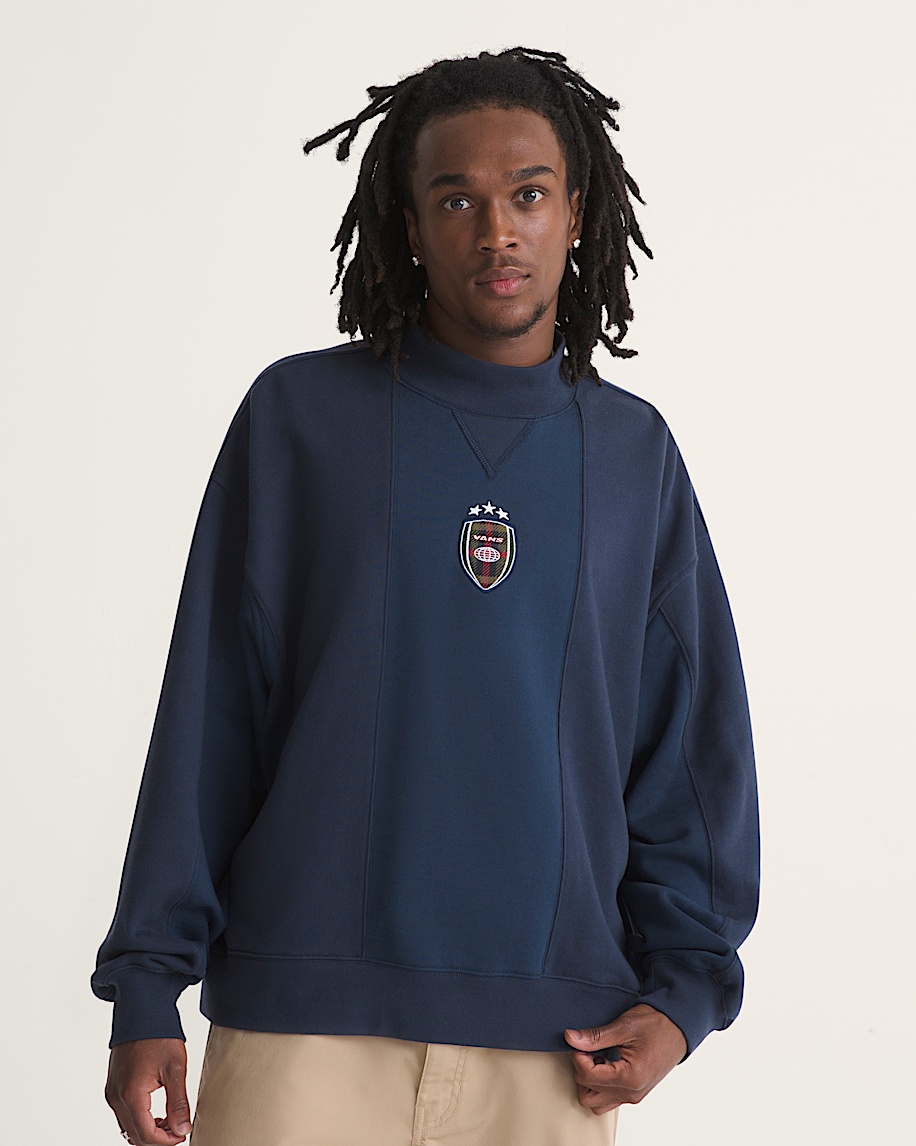 Show Me Your Stripes Crew VANS Parisian Night Blue ALT2