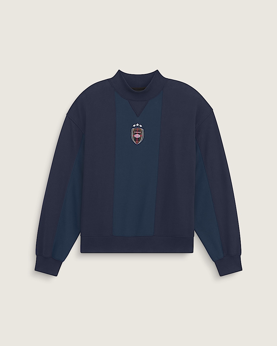 Show Me Your Stripes Crew VANS Parisian Night Blue HERO