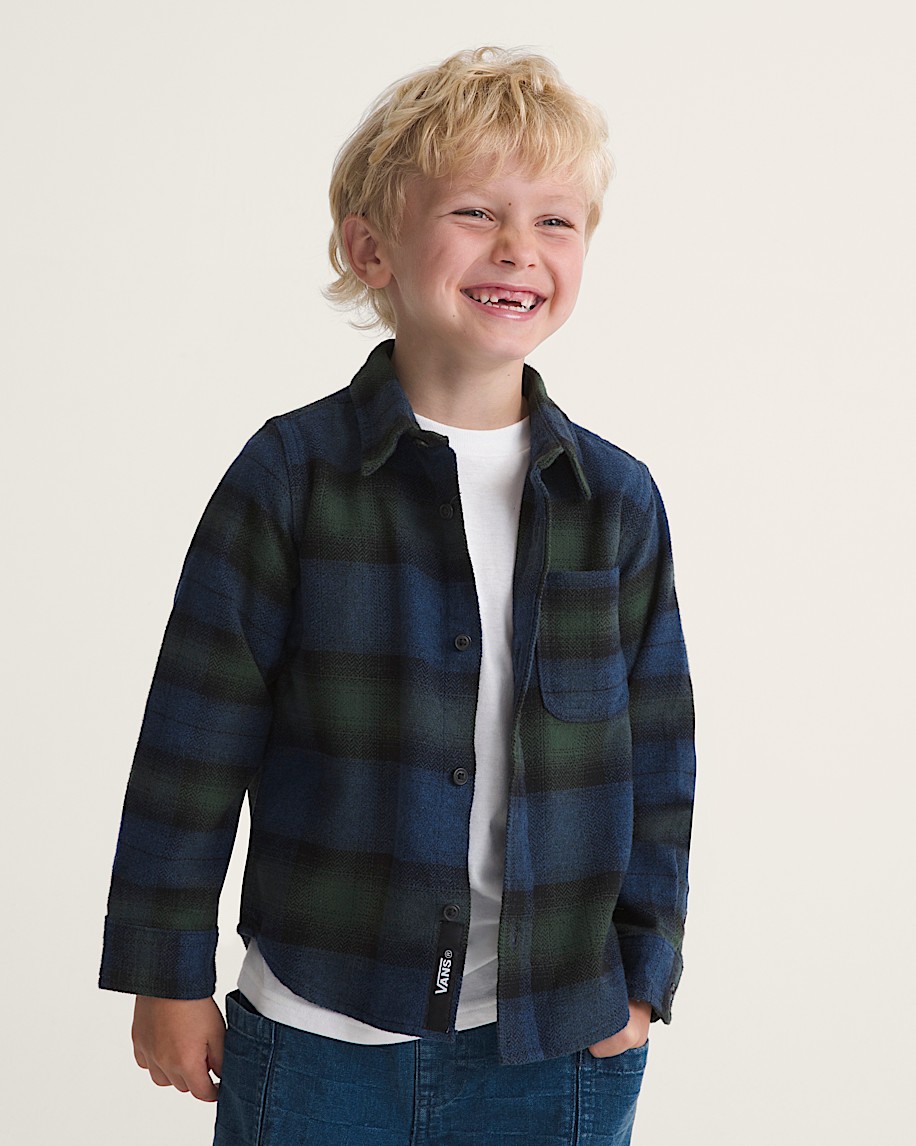 Lawson Mixed Plaid Flannel Shirt VANS Dress Blues ALT2