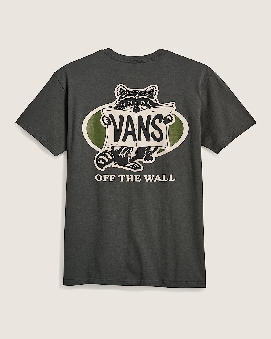 Raccoon Sign Short Sleeve Tee VANS Charcoal Grey HERO
