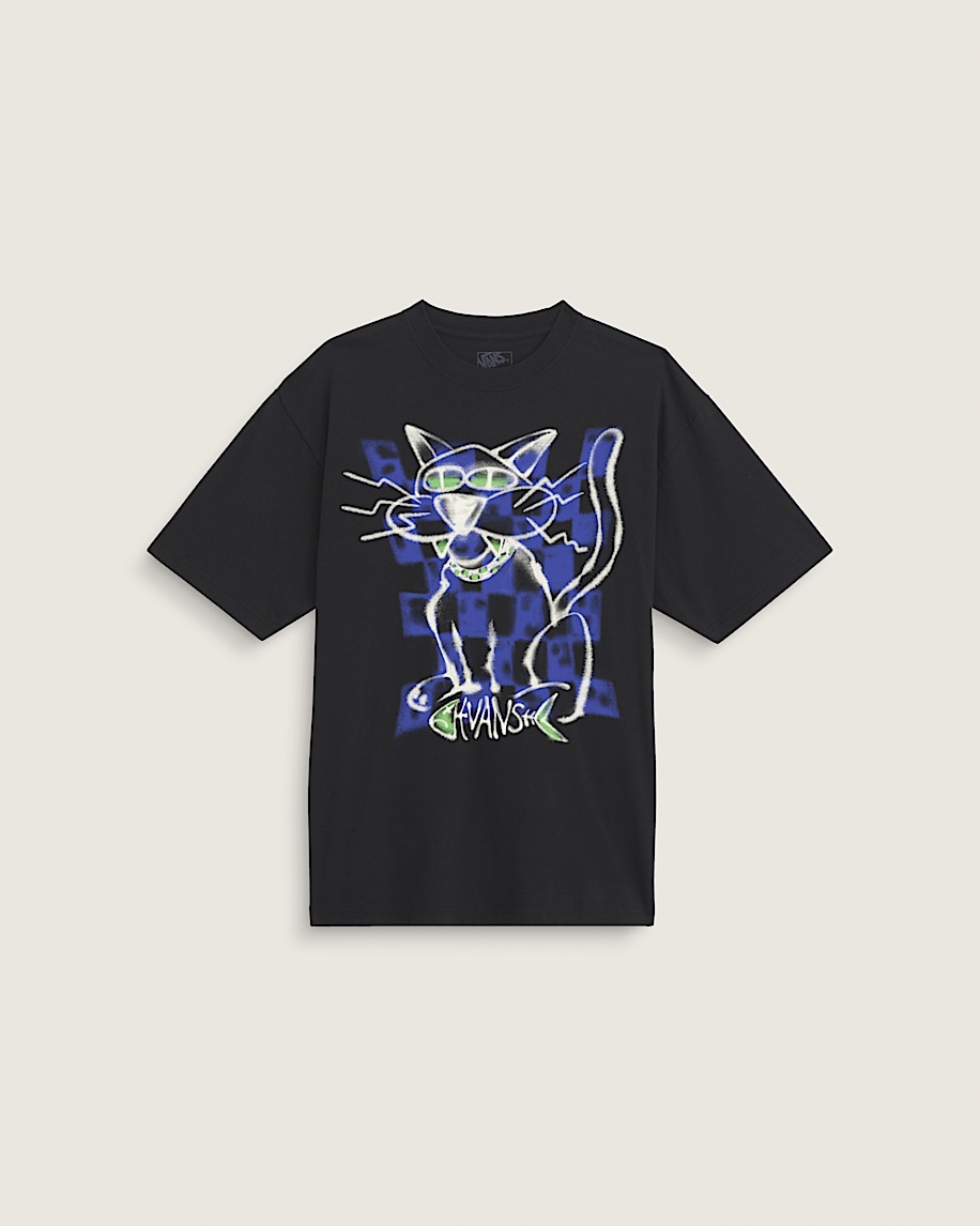Funky Big Cat Short Sleeve Tee VANS Black HERO