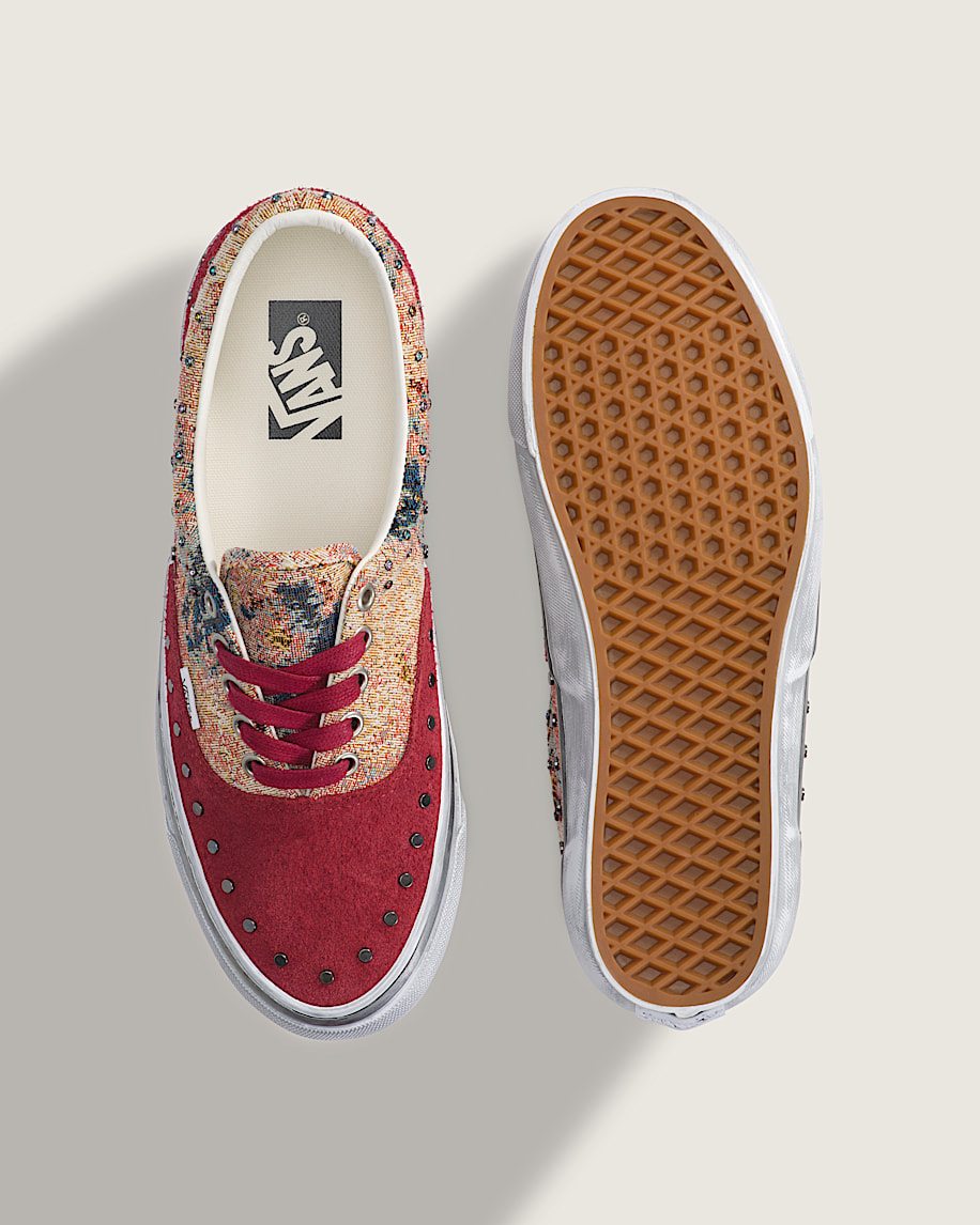Premium Era Shoe VANS Floral Rivets Bordeaux Red ALT2