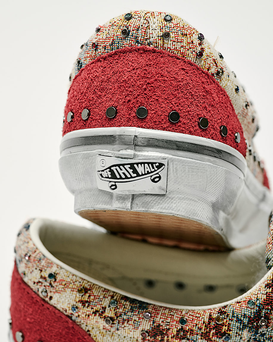 Premium Era Shoe VANS Floral Rivets Bordeaux Red ALT5