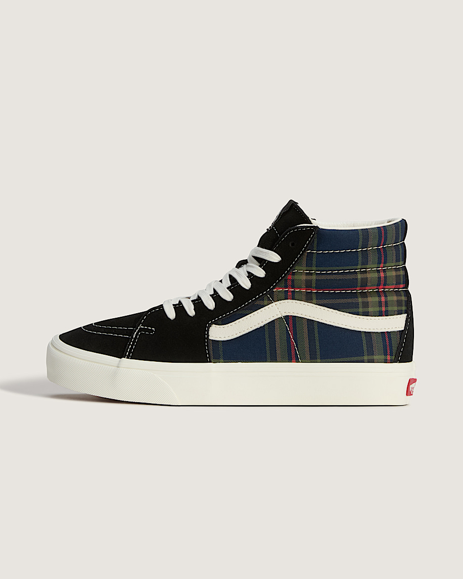 Sk8Hi Shoe VANS Plaid Black  Multi HERO