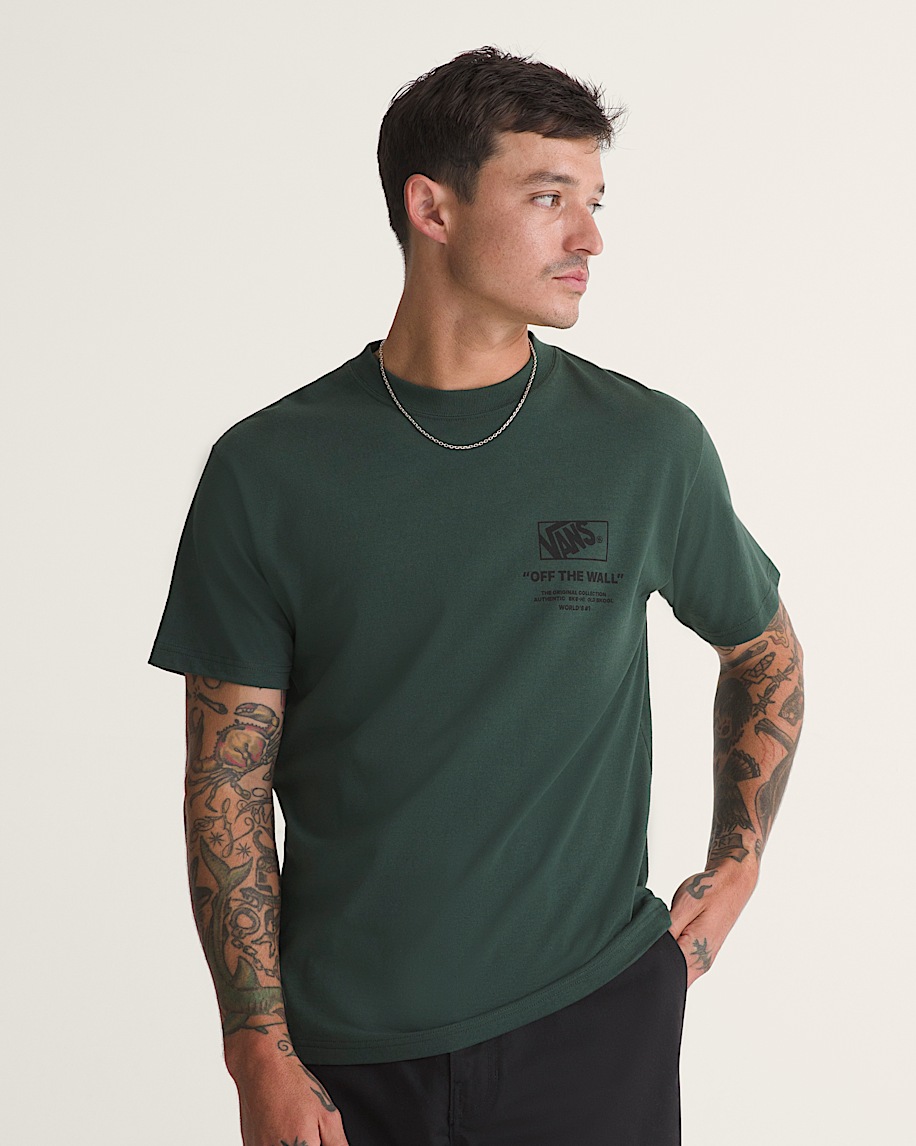 Stacked Hi Short Sleeve Tee VANS Oil Green ALT2