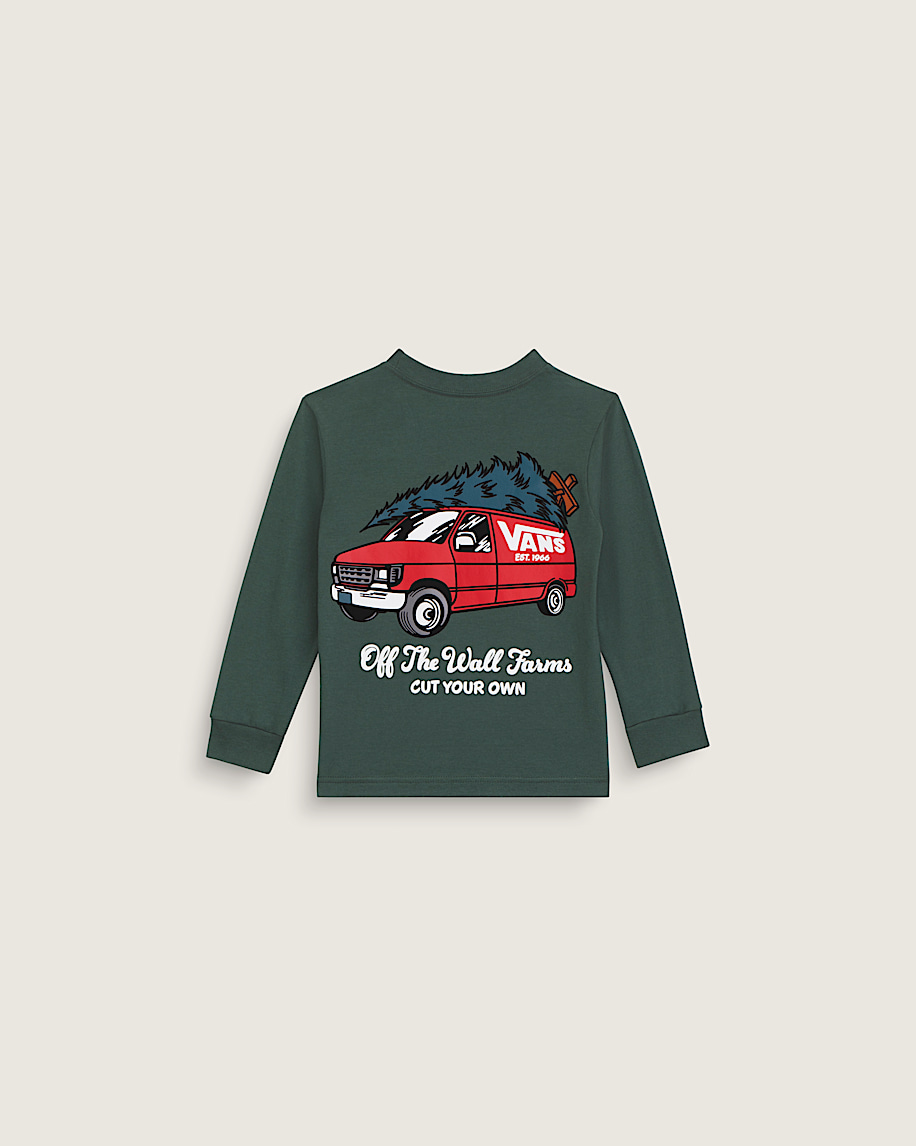Little Kids Cut Your Own Long Sleeve Tee VANS Oil Green HERO
