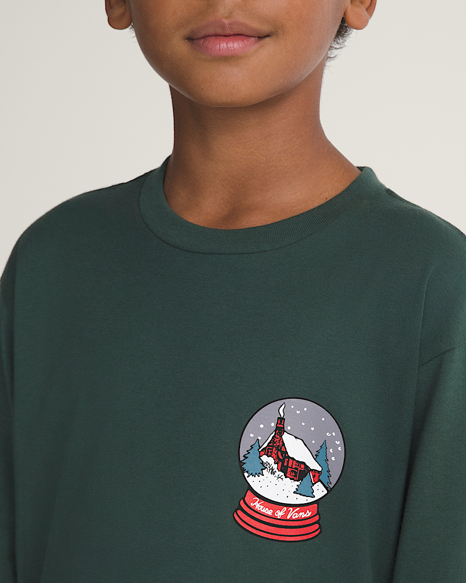 Kids Cut Your Own Long Sleeve Tee VANS Oil Green ALT4