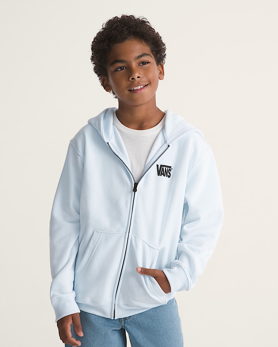Kids Stretch Logo Full Zip VANS Water  Blue ALT2