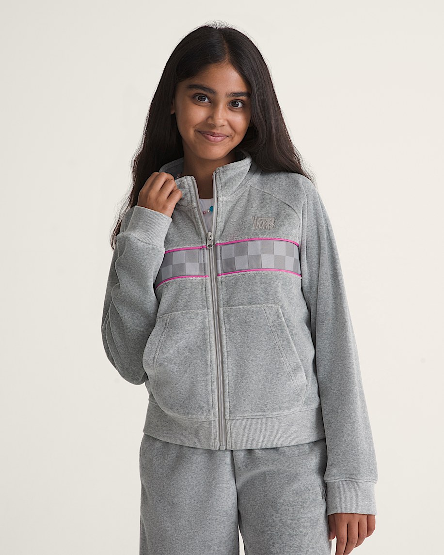Girls Track Top VANS Grey ALT2