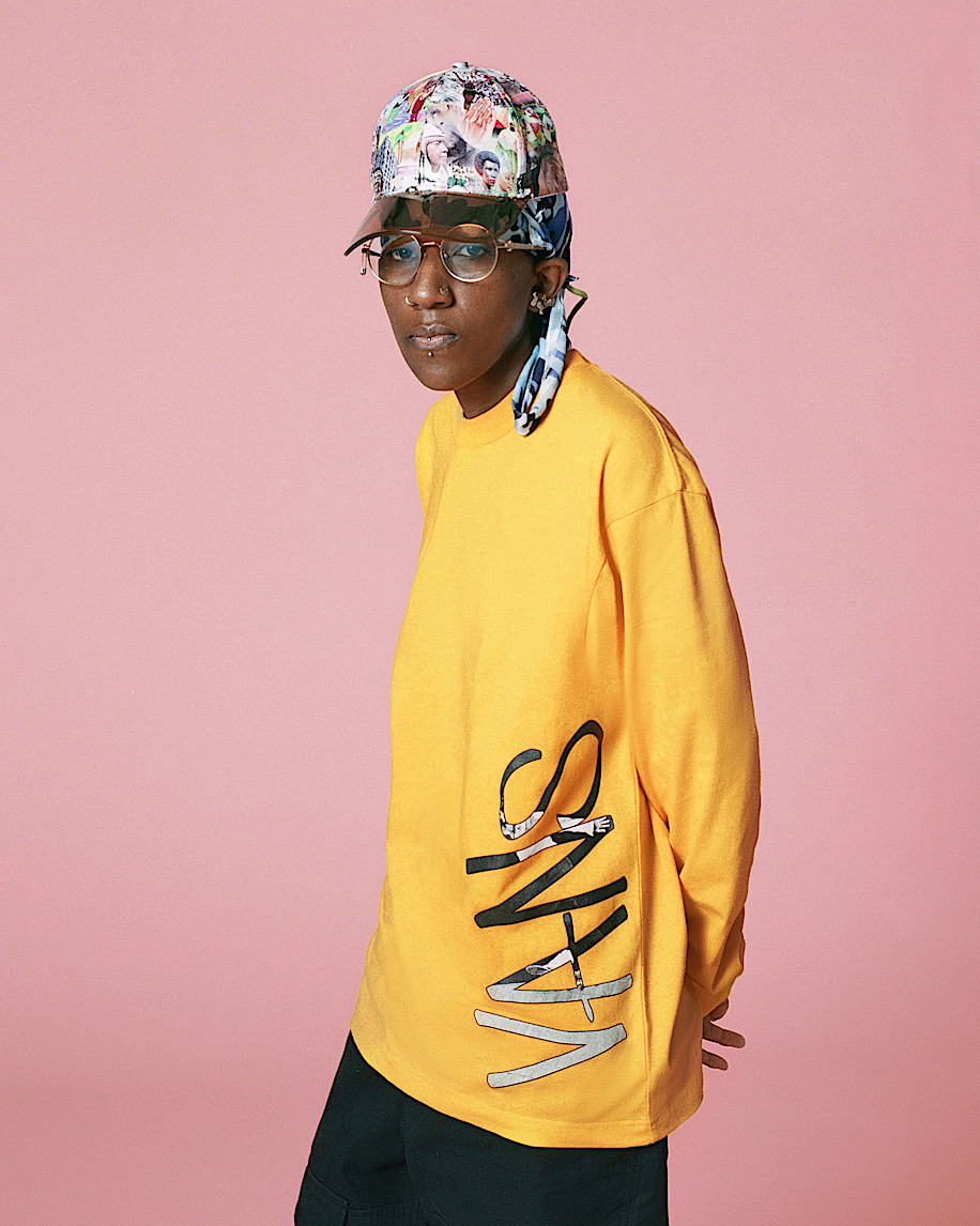 Vans X Atiba Long Sleeve TShirt VANS Atiba Sunny Yellow ALT7