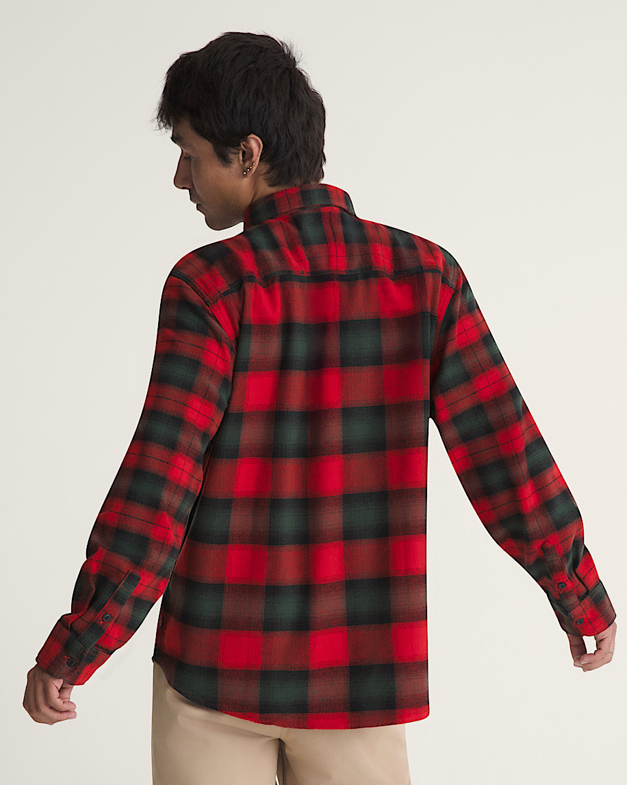 Lawson Mixed Plaid Flannel Shirt VANS Racing Red ALT3