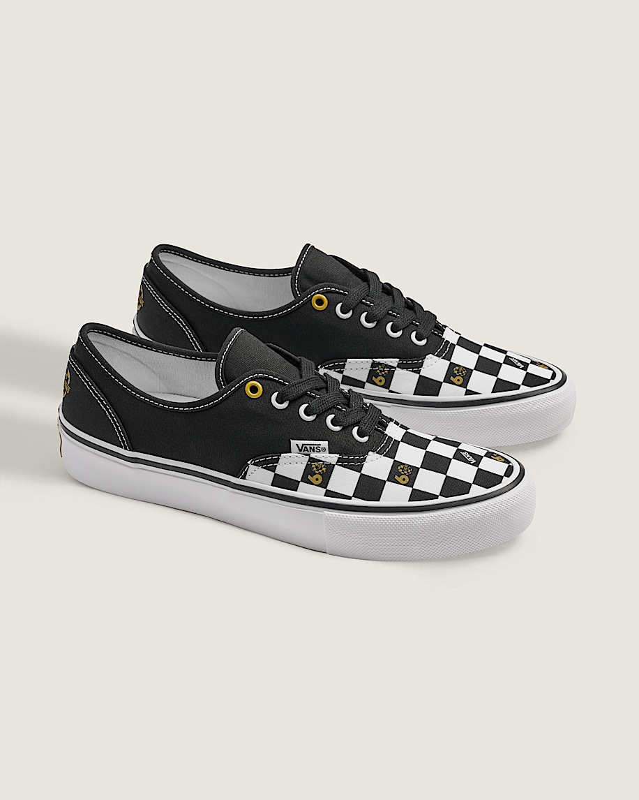 Van Doren Approved Skate Authentic Shoe VANS Checkerboard Black  True White ALT1