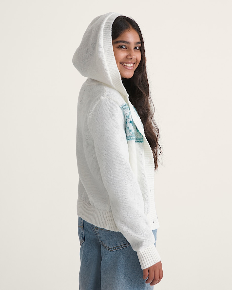 Kids Fiona Fair Aisle Sweater VANS Marshmallow White ALT3