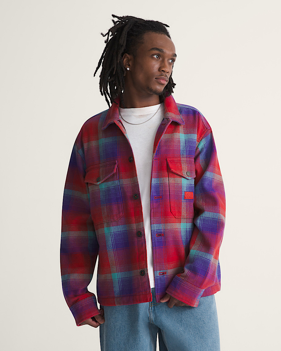 Rooney Heavy Weight Flannel VANS Racing Red ALT2