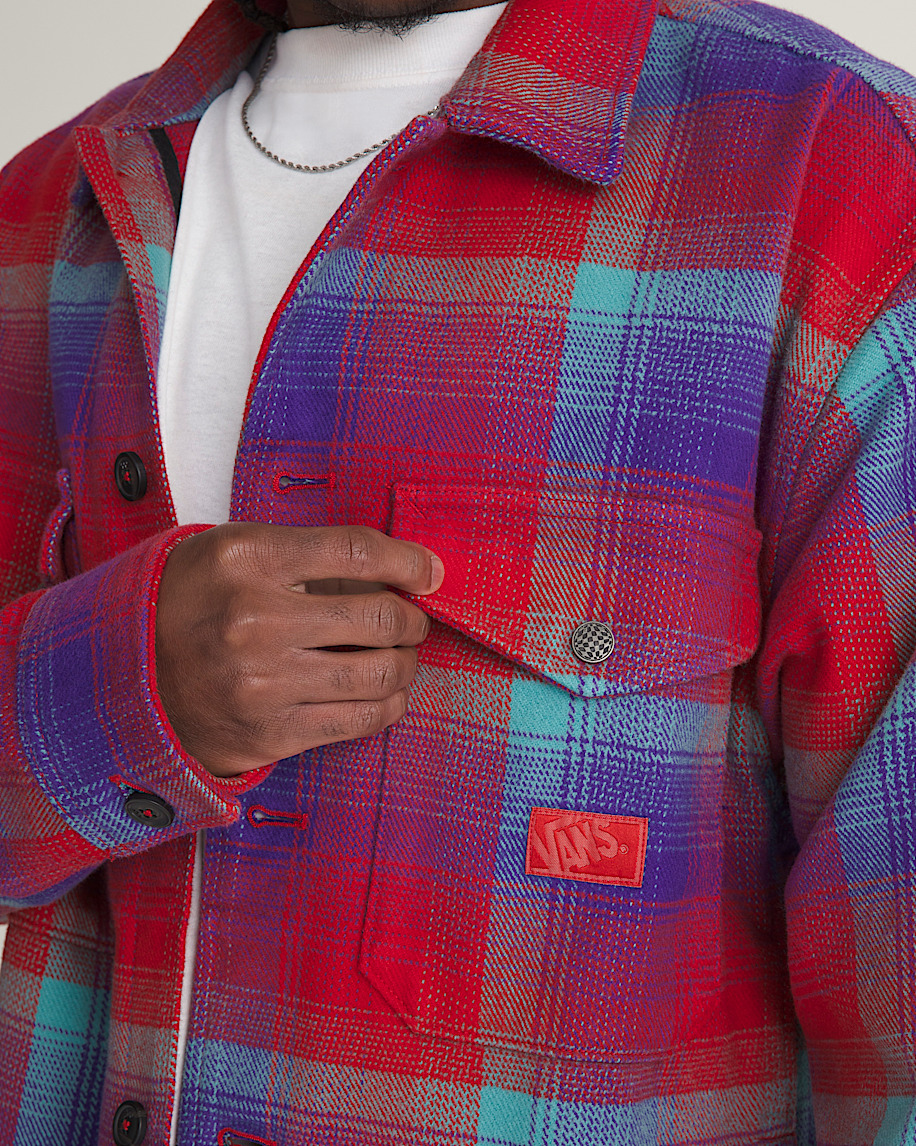 Rooney Heavy Weight Flannel VANS Racing Red ALT4