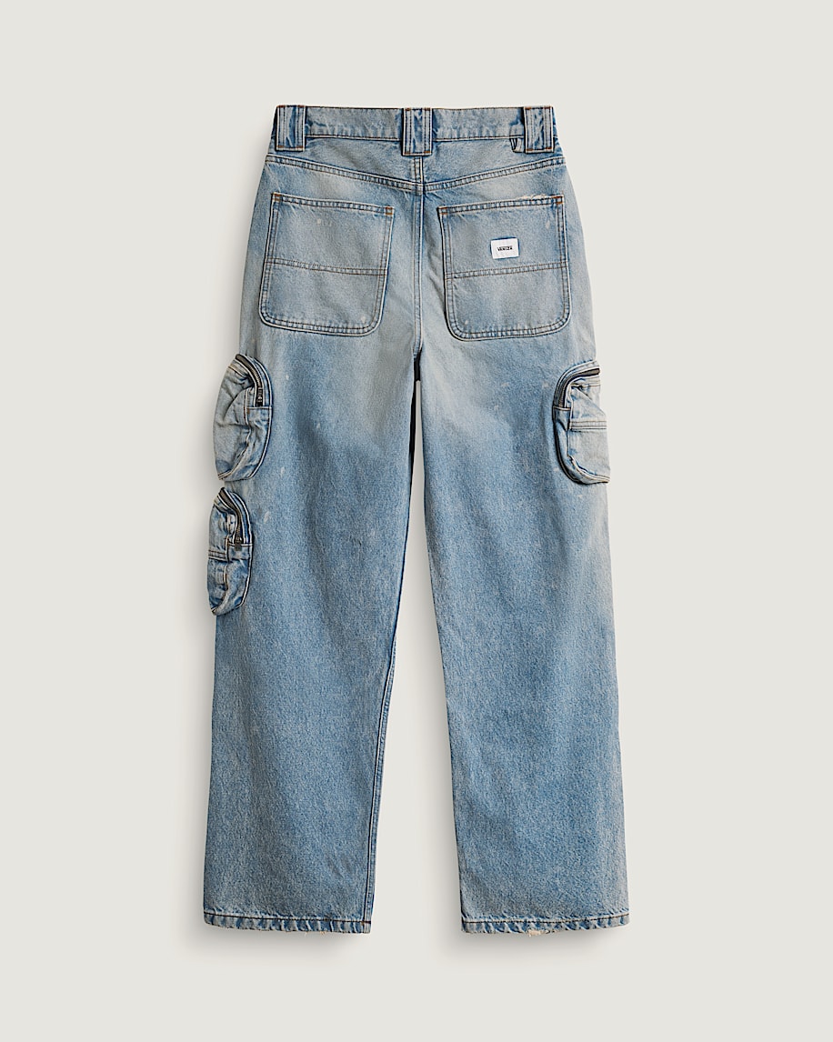 VANSZA MultiPocket Denim Pant VANS VANSZA Light Stonewash Blue ALT2