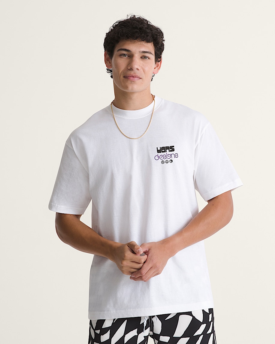 Distorted Reality Short Sleeve Tee VANS White ALT1