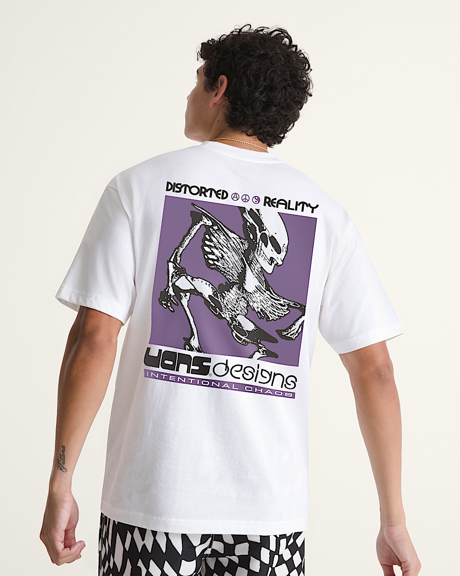 Distorted Reality Short Sleeve Tee VANS White HERO