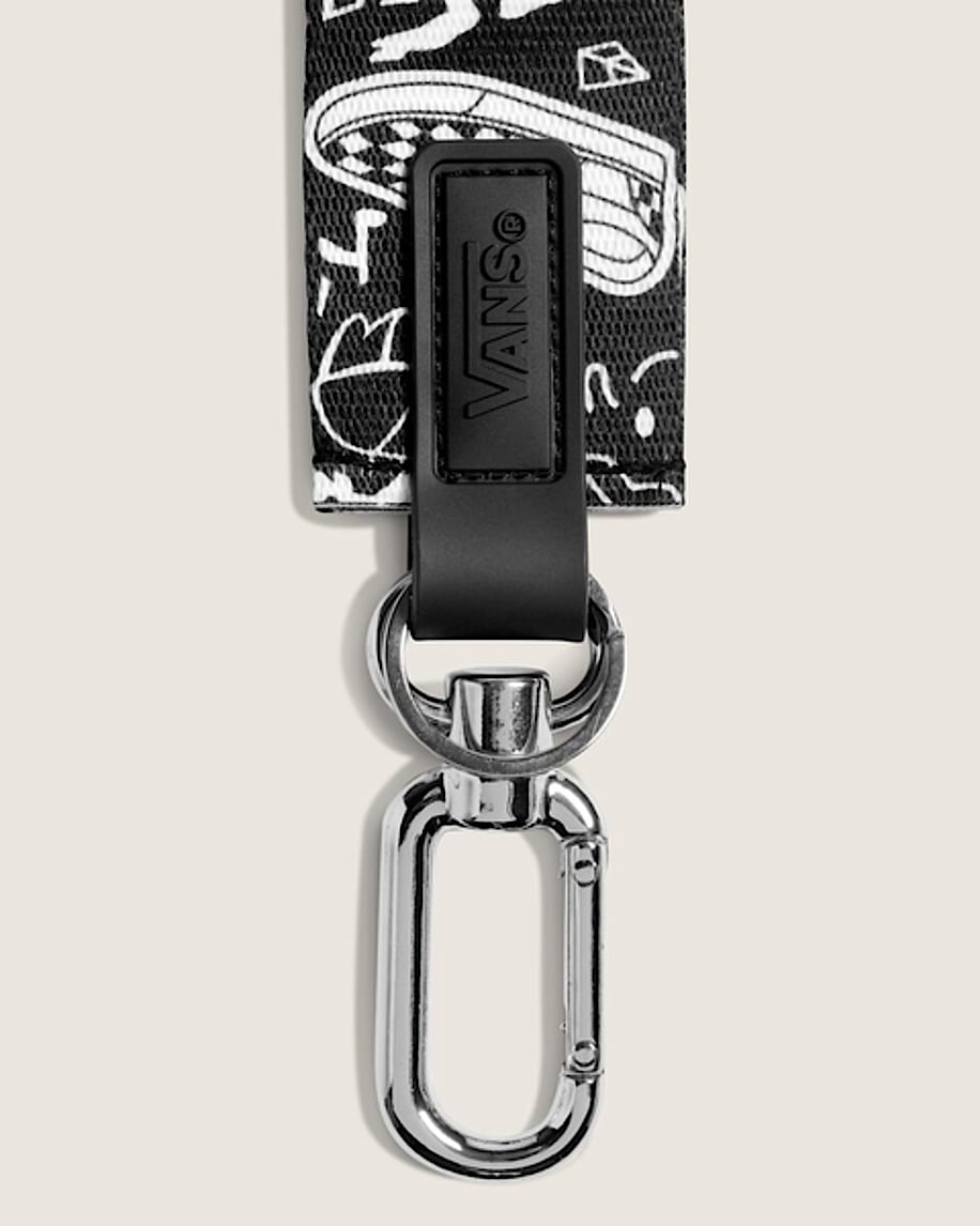 Waffle Shop Skull  Sole Wristlet VANS Black  White ALT1