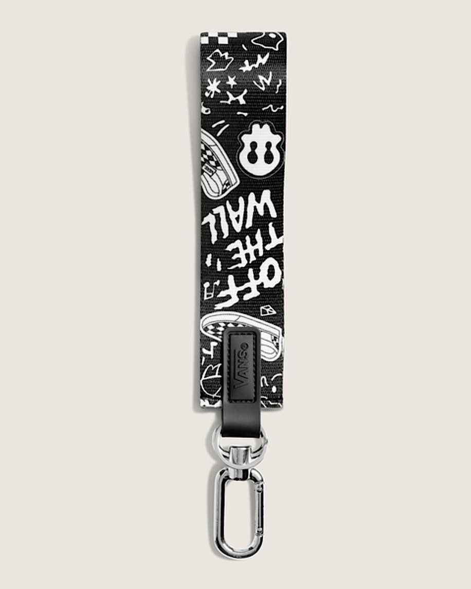 Waffle Shop Skull  Sole Wristlet VANS Black  White HERO