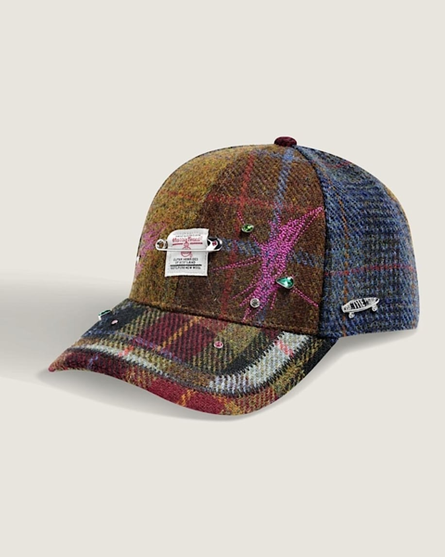 Vans X Harris Tweed Snapback Hat VANS Tweed Multi Brown HERO