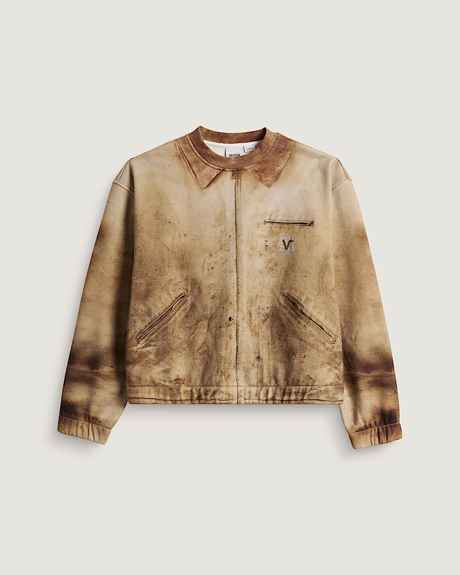 VANSZA Workwear Trompe Loeil Crew Neck Fleece VANS VANSZA Brown HERO