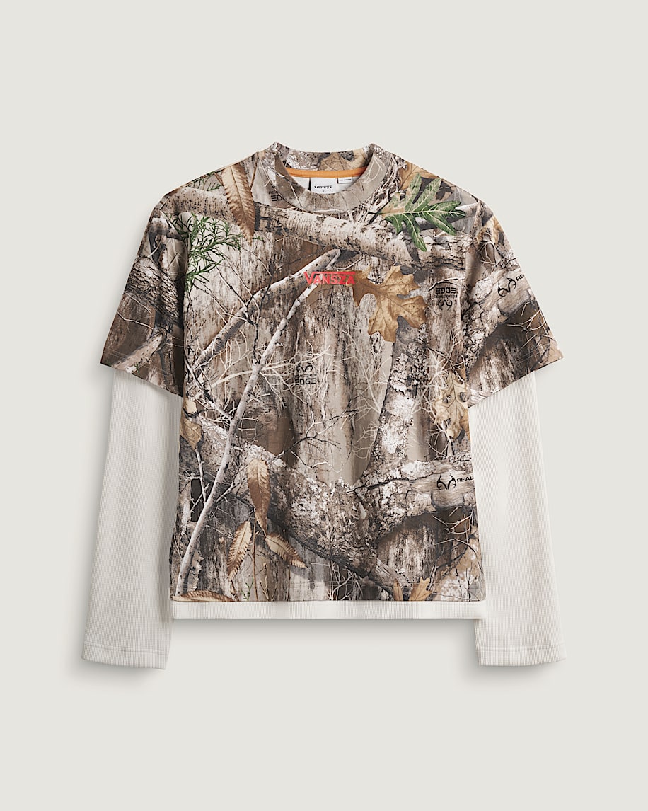 VANSZA Layer Long Sleeve Top VANS VANSZA Camo Green HERO