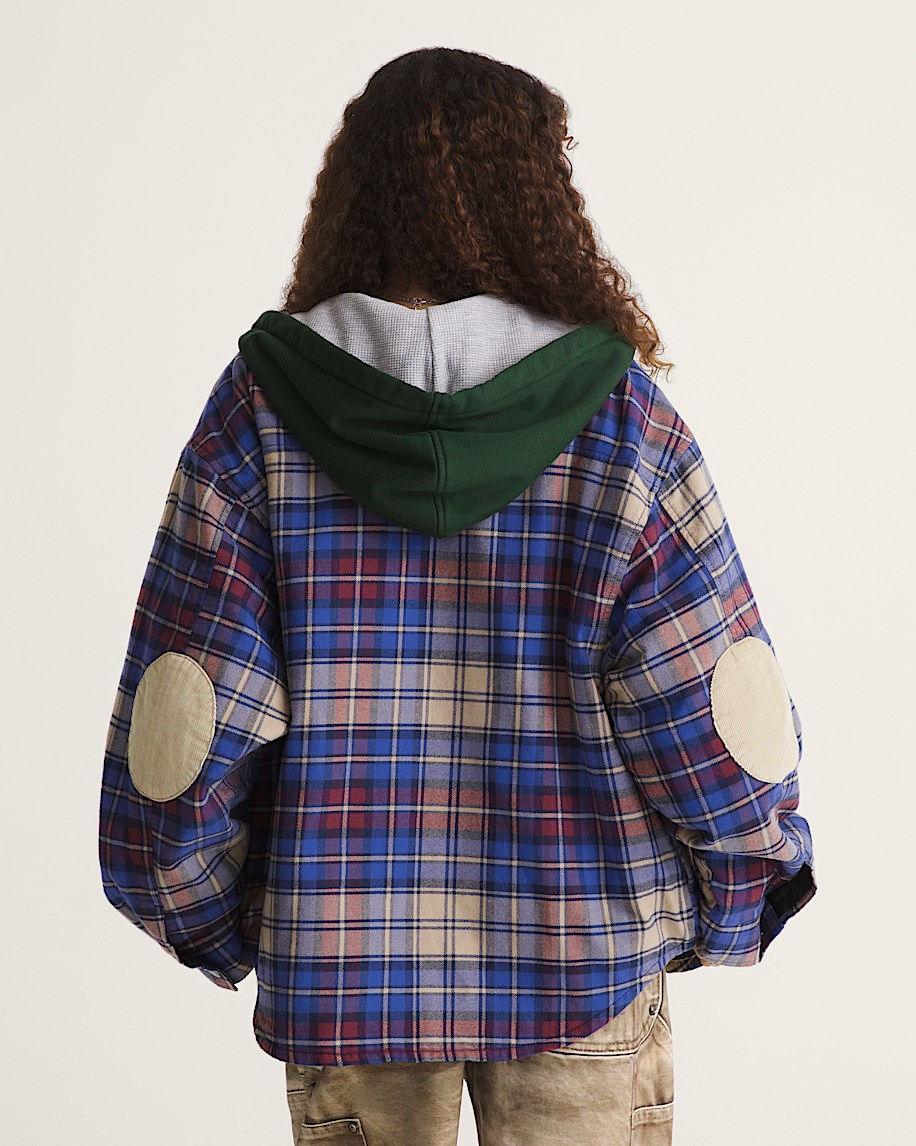 VANSZA Flannel Hoodie VANS VANSZA Deep Indigo Blue ALT5