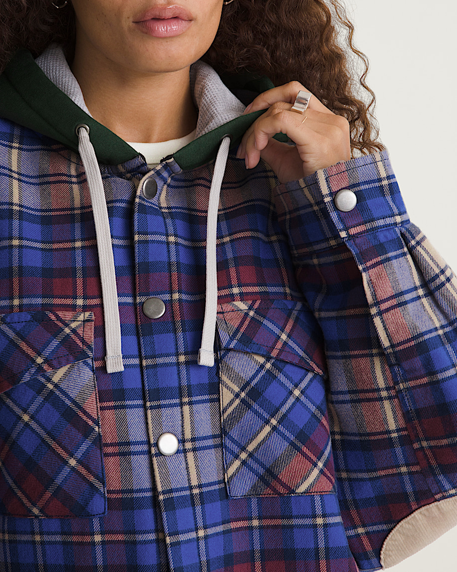 VANSZA Flannel Hoodie VANS VANSZA Deep Indigo Blue ALT7