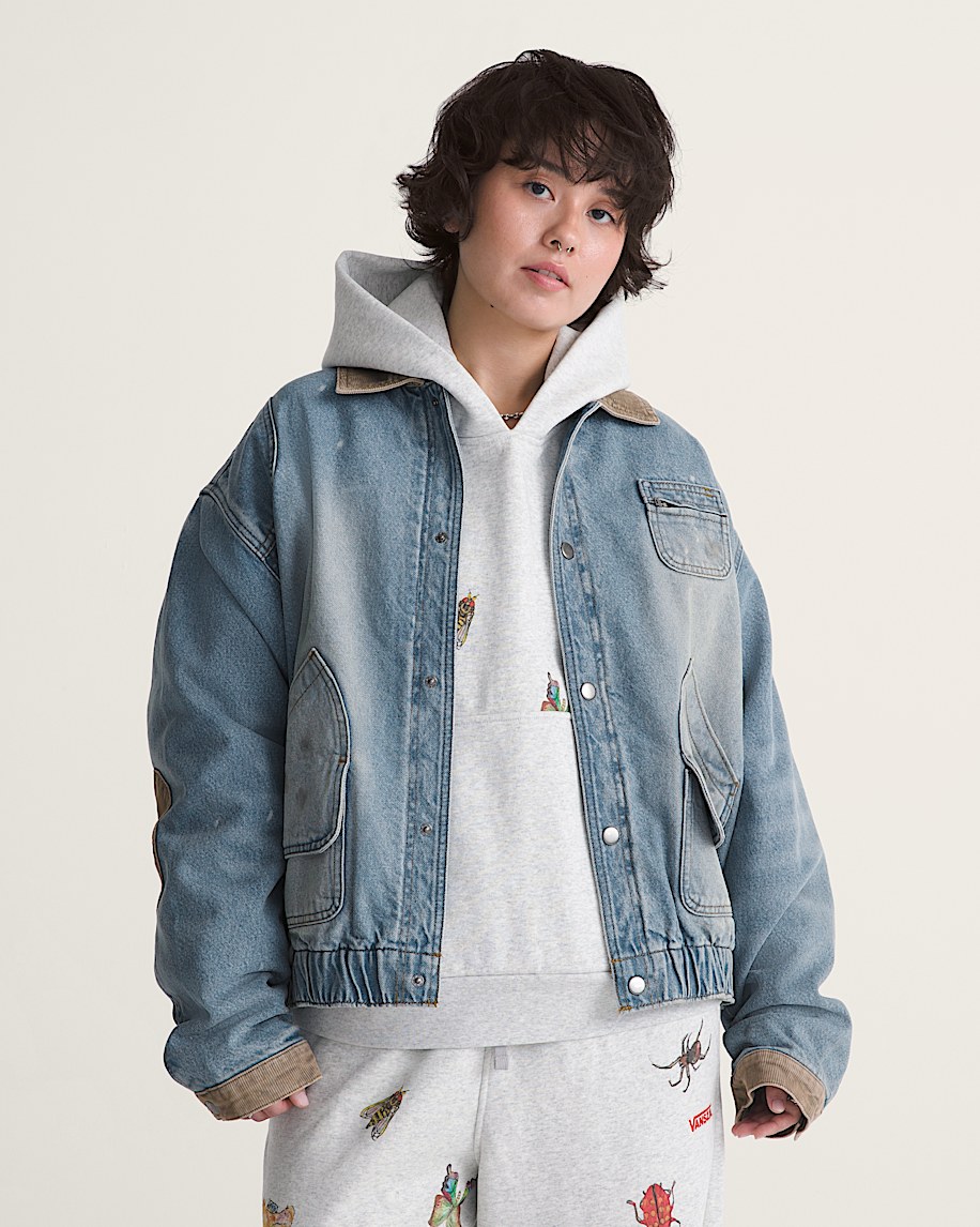 VANSZA Denim Hunting Jacket VANS VANSZA Light Stonewash Blue ALT3