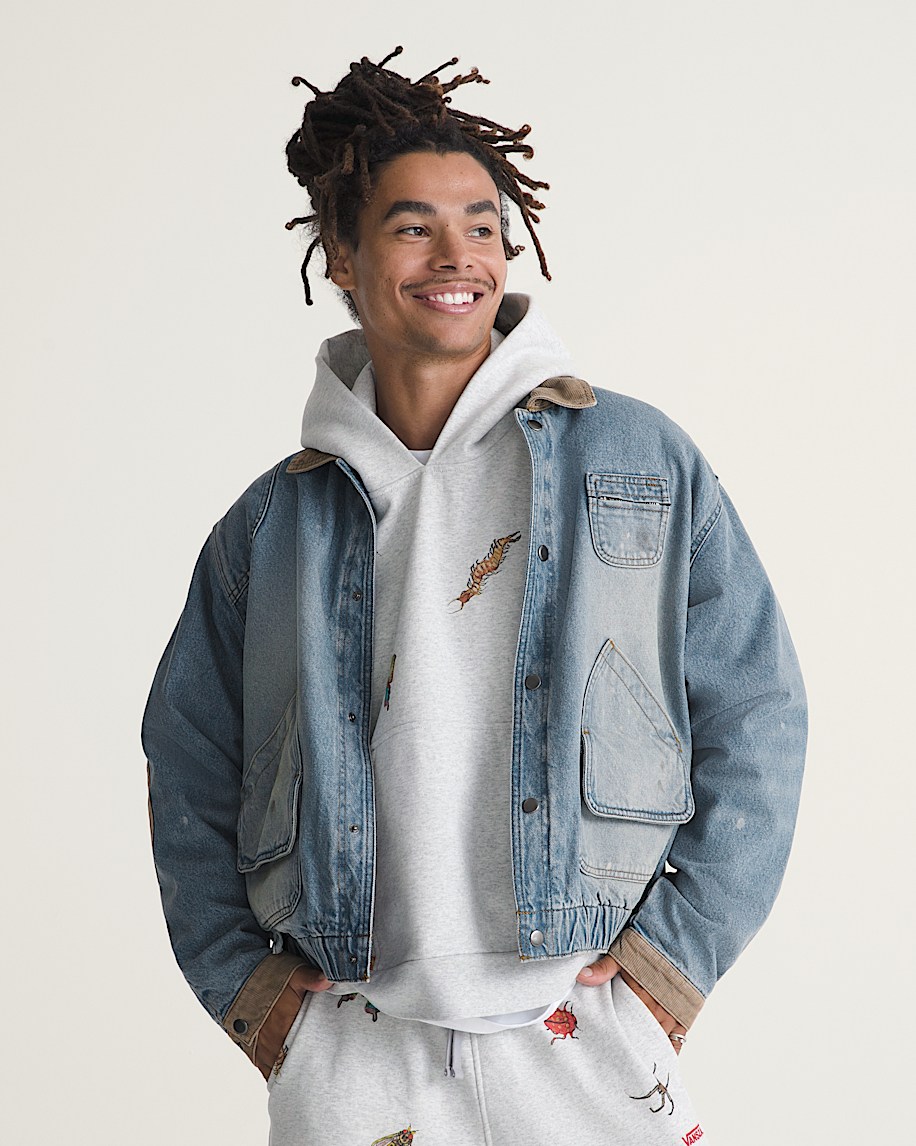 VANSZA Denim Hunting Jacket VANS VANSZA Light Stonewash Blue ALT4