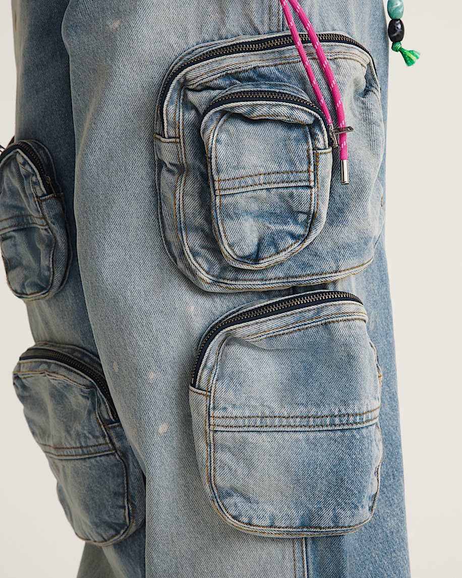 VANSZA MultiPocket Denim Pant VANS VANSZA Light Stonewash Blue ALT9