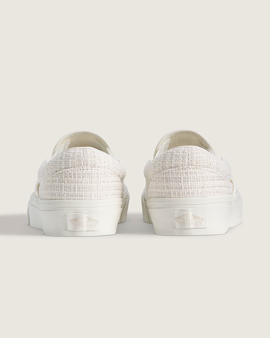 Classic SlipOn Shoe VANS Marshmallow White  Metallic Beige ALT3