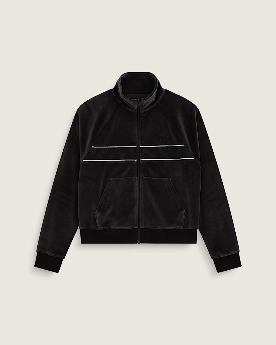 Nikita Velour Track Jacket VANS Black HERO