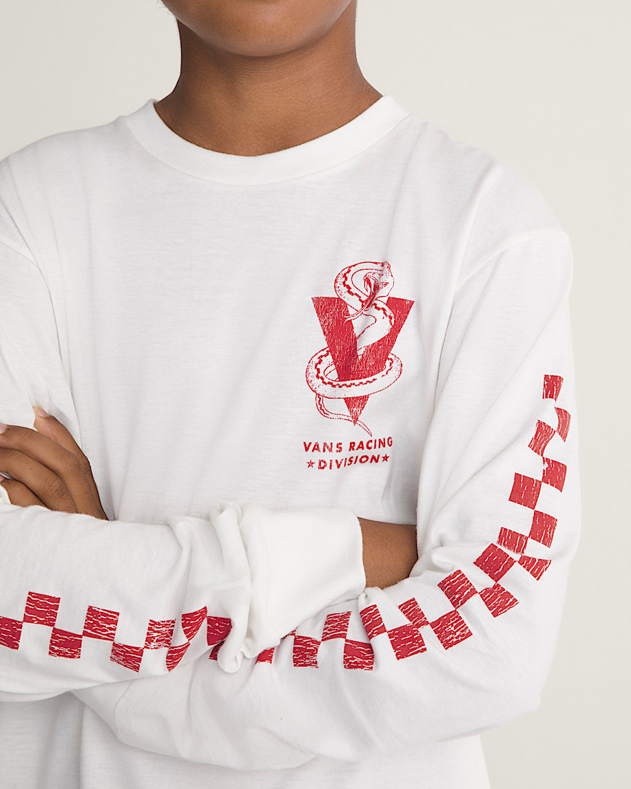 Snake 66 Long Sleeve Tee VANS Marshmallow White ALT4