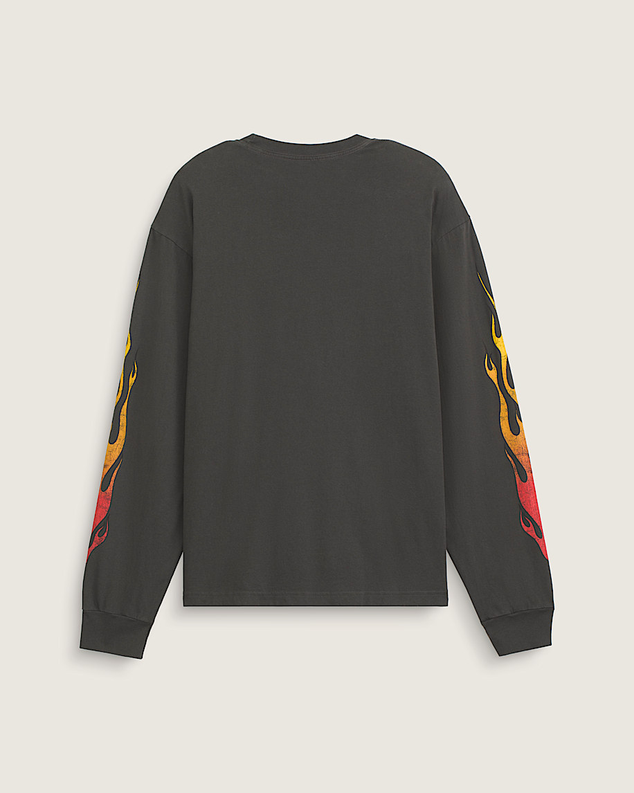 Burnin Up Long Sleeve Tee VANS Faded Black ALT1