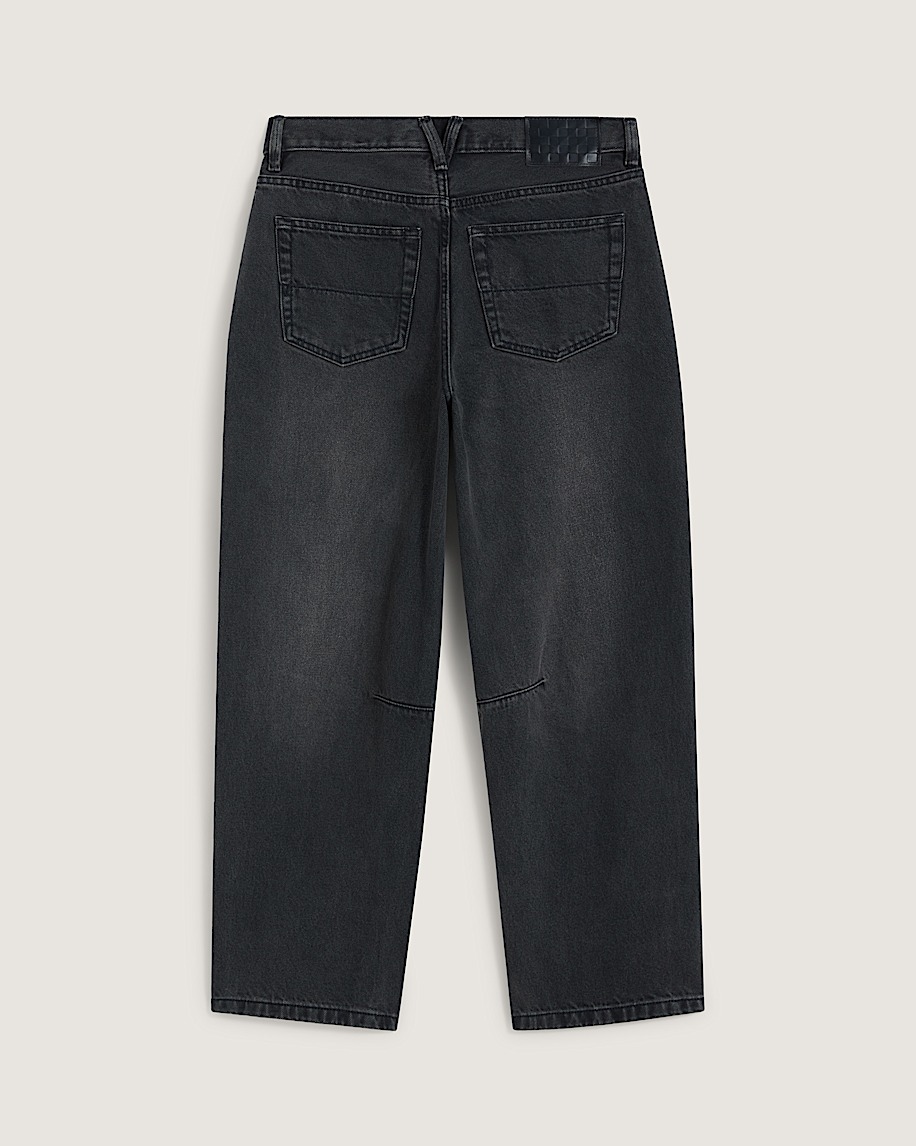 Check5 Mid Rise Barrel Pants VANS Washed Black ALT1