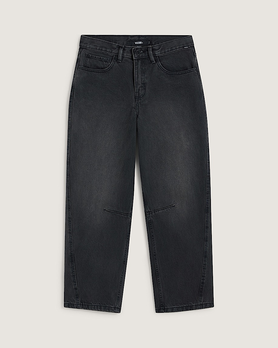 Check5 Mid Rise Barrel Pants VANS Washed Black HERO