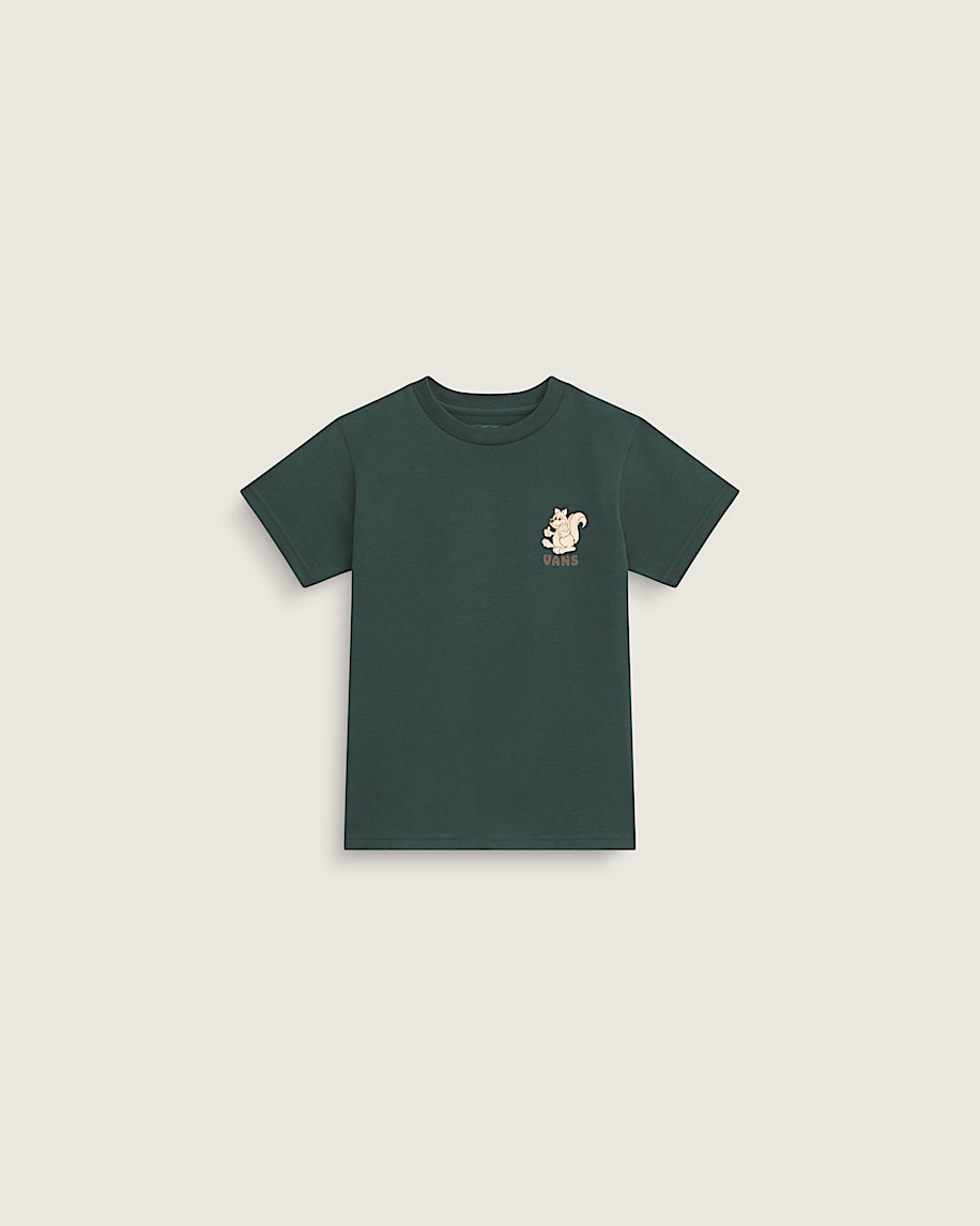 Little Kids Wall Nuts Short Sleeve Tee VANS Oil Green ALT1