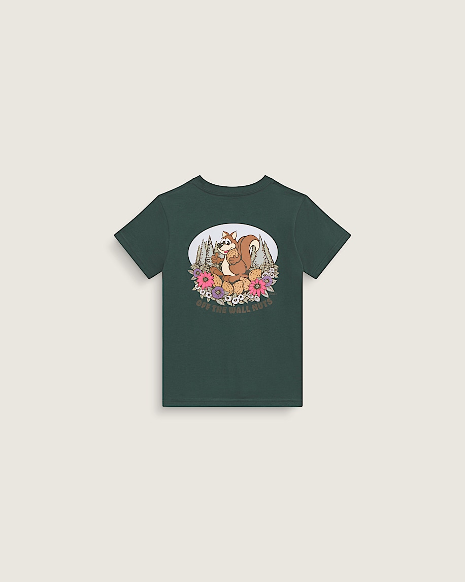 Little Kids Wall Nuts Short Sleeve Tee VANS Oil Green HERO