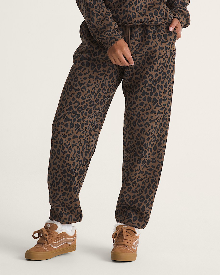 Salton Fleece Jogger Pants VANS Vintage Cocoa Brown HERO