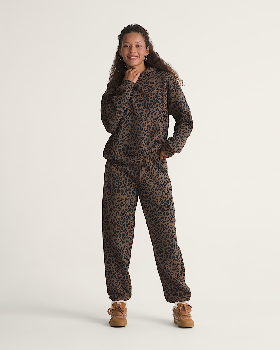 Salton Fleece Jogger Pants VANS Vintage Cocoa Brown ALT3