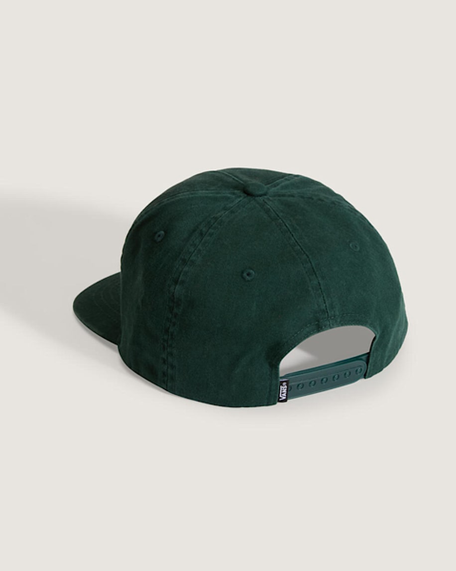 Stretch Logo Snapback Hat VANS Oil Green ALT1