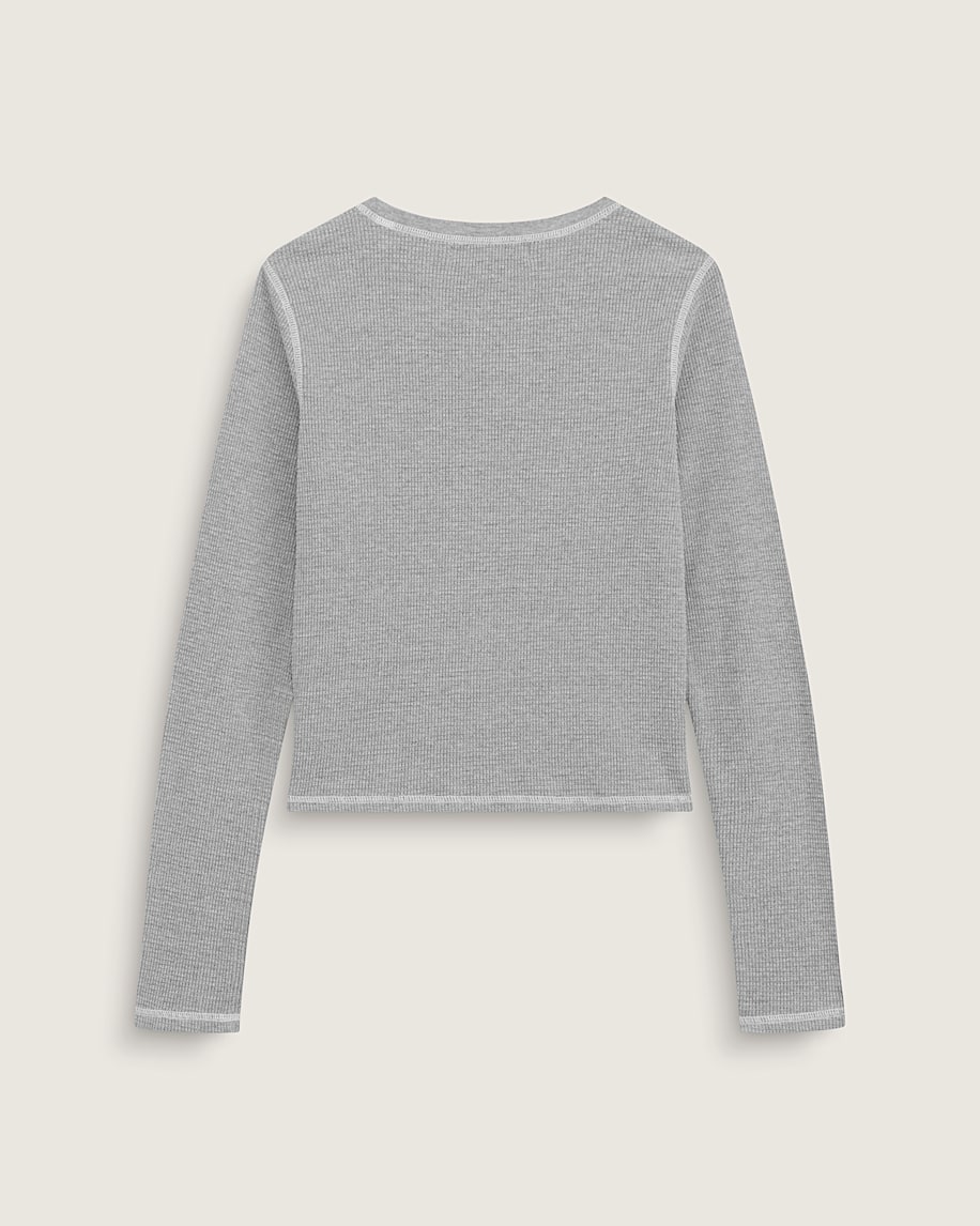 Teri Waffle Long Sleeve 20 VANS Cement Heather Grey ALT1