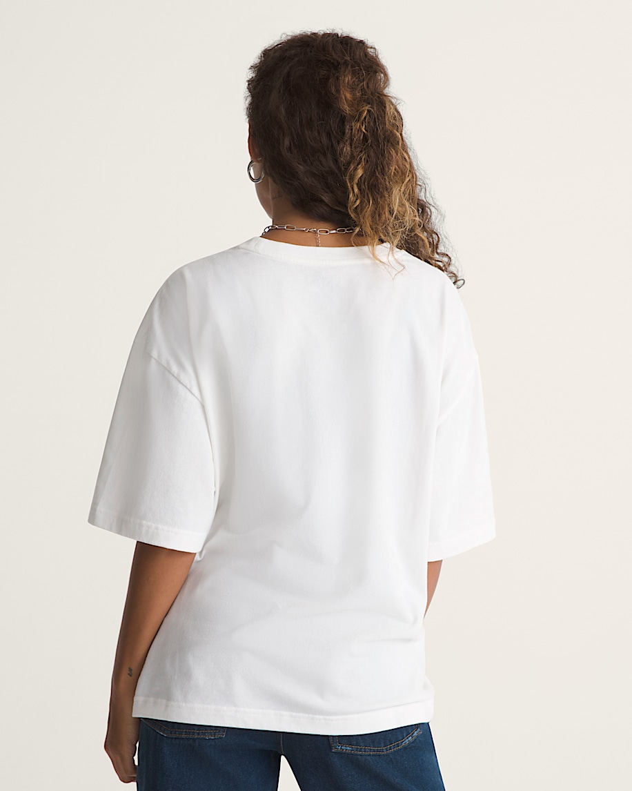 Sky Violets Short Sleeve Tee VANS Marshmallow White ALT3