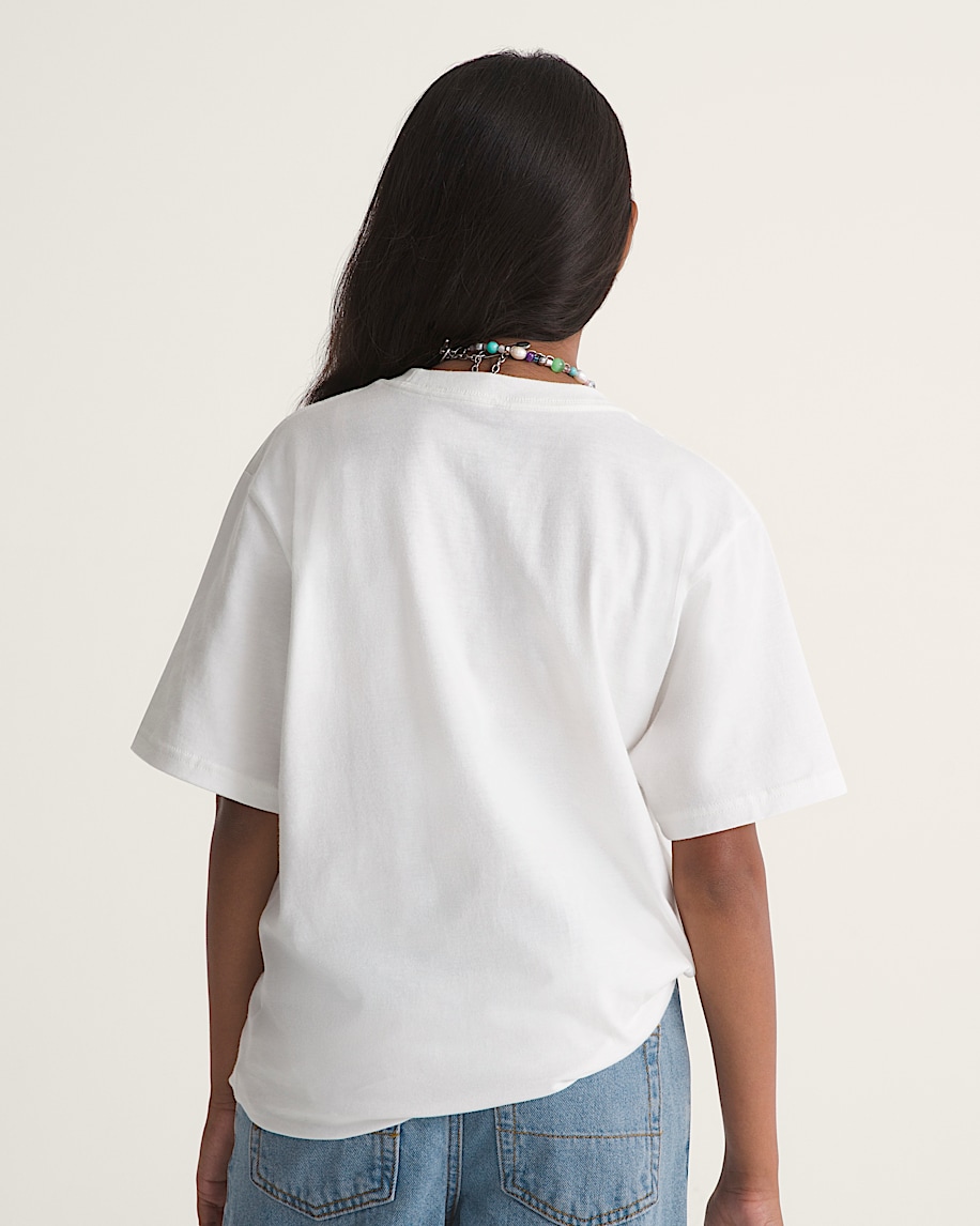 Kids Slope Bunny Short Sleeve Tee VANS Marshmallow White ALT3