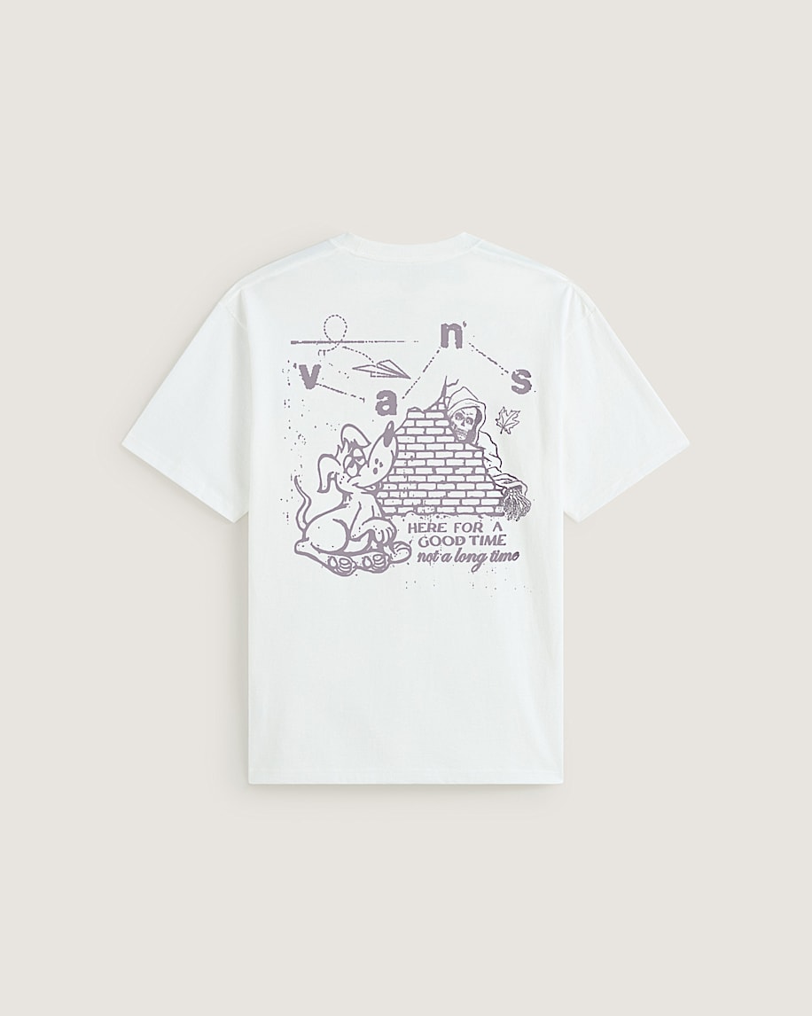 HERE FOR GOOD TIMES SS TEE VANS White HERO