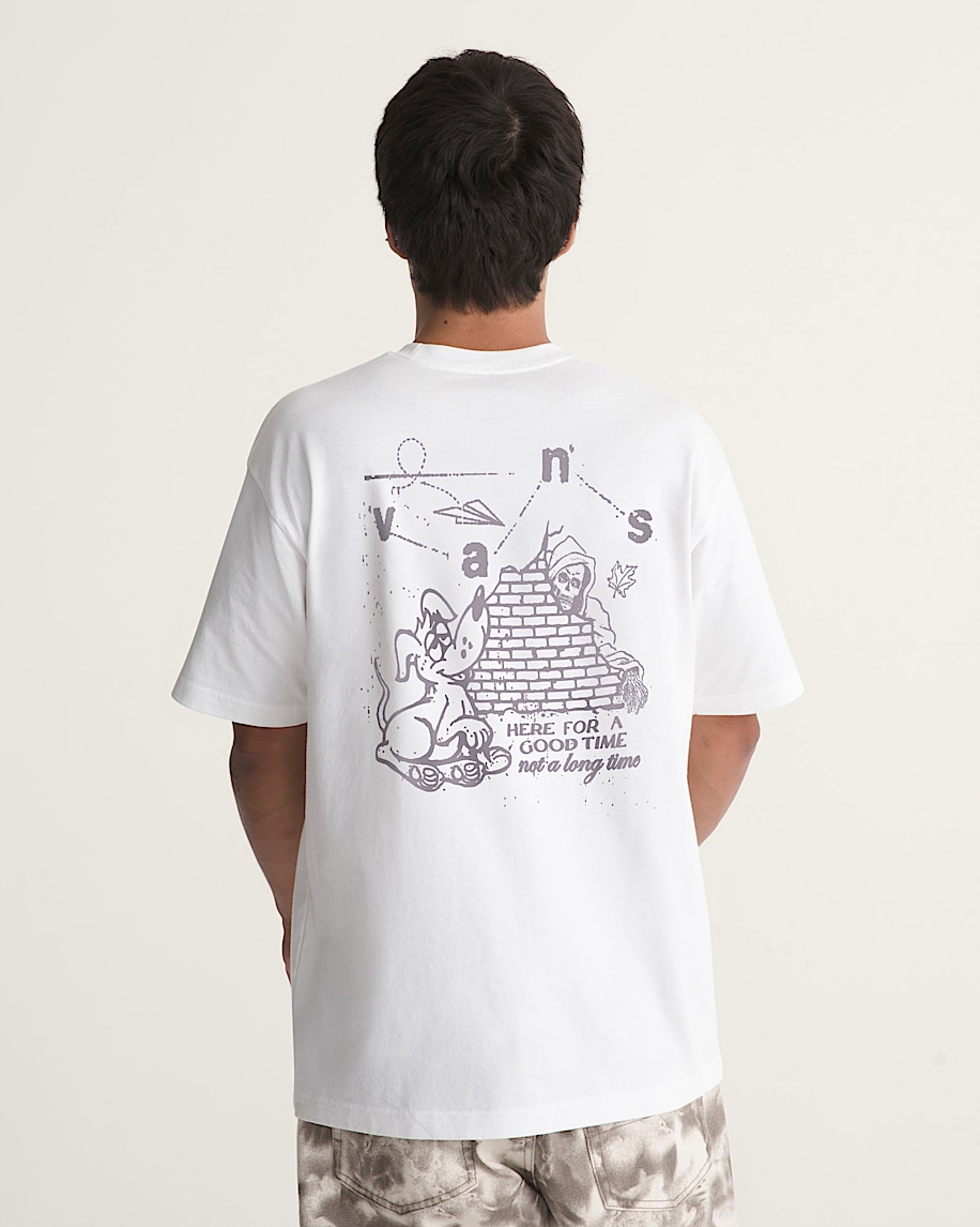 HERE FOR GOOD TIMES SS TEE VANS White ALT3