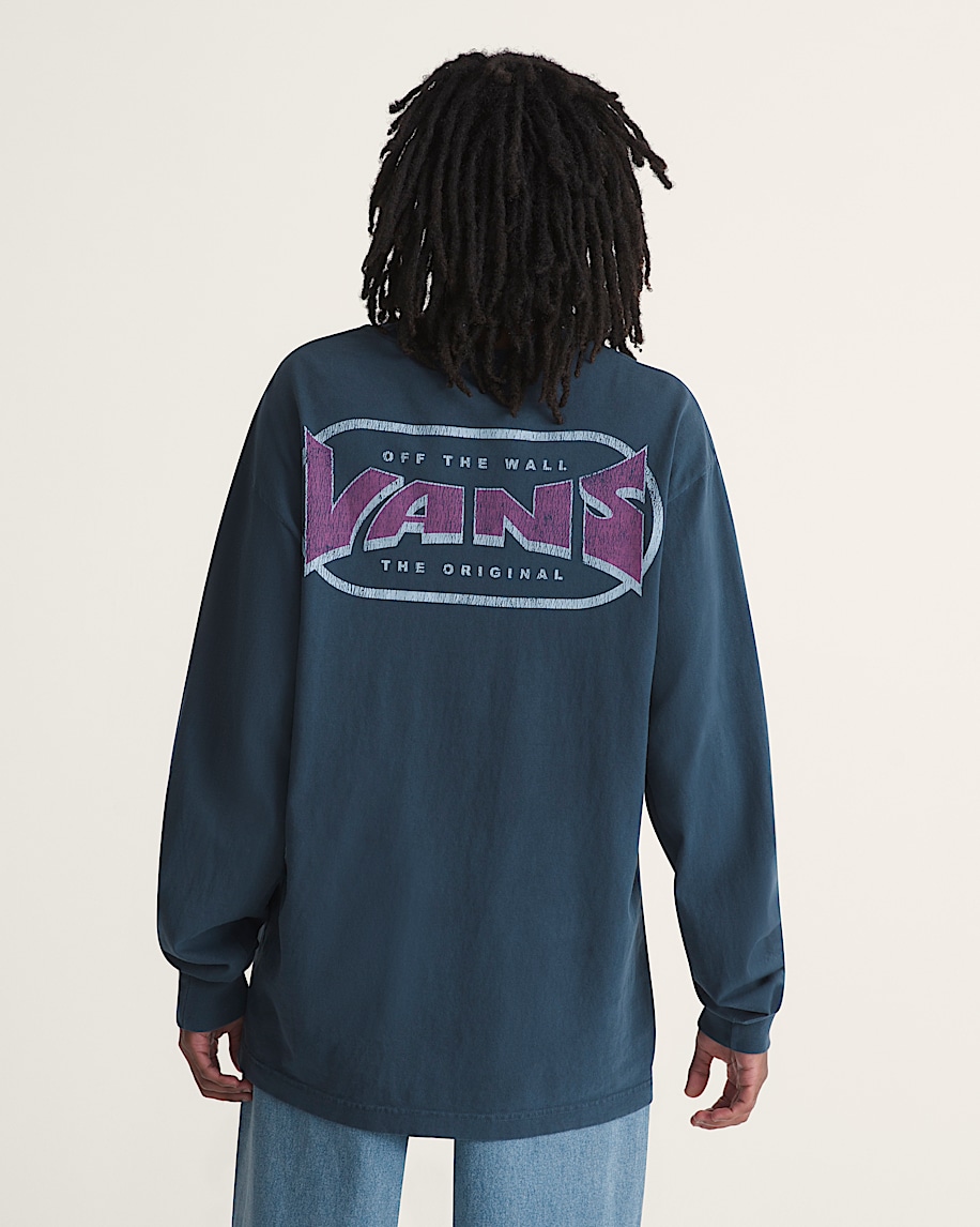 Velocity Mark Long Sleeve Tee VANS Dress Blues ALT3