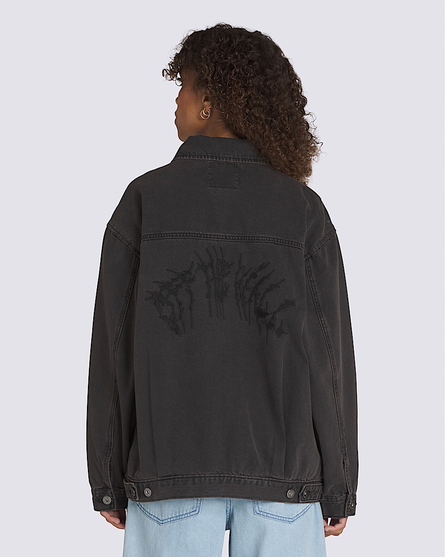 wind and sea FRONT ZIP DENIM JACKET 黒